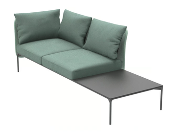 BLOOM 1233 DX/SX - Modular 2 seater fabric sofa by Et al. - view 2